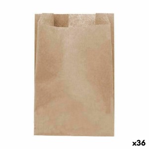 Ensemble de sac alimentaire réutilisable Algon papier kraft 10 x 15 cm Produits à usage unique 30 Pièces (36 Unités)