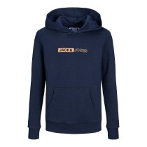 Kinder-Sweatshirt Jack & Jones JJNEO HOOD JNR 12225210 Marineblau