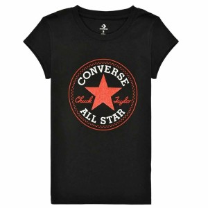 T shirt à manches courtes Enfant Converse CHUCK PATCH TEE 468992 A3J Noir