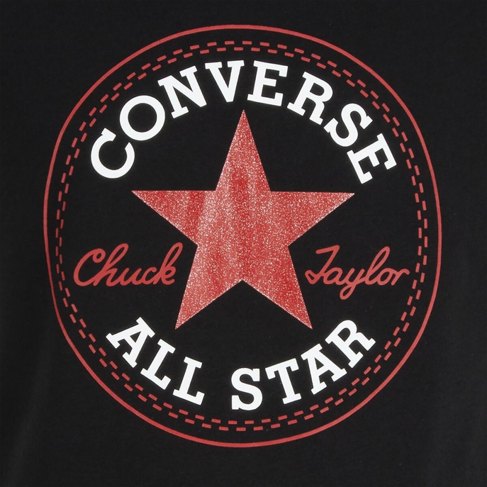 Kurzarm-T-Shirt für Kinder Converse CHUCK PATCH TEE 468992 A3J Schwarz