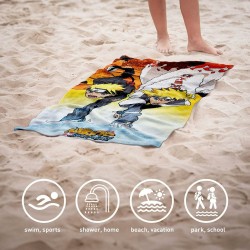 Serviette de plage Naruto Multicouleur 70 x 140 cm