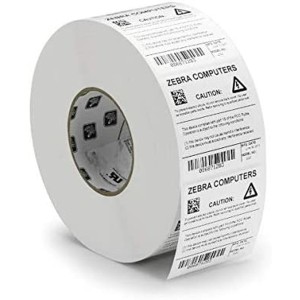 Etiquettes pour Imprimante Zebra 3012883-T Blanc Rectangulaire 25 Volets (25 Unités)