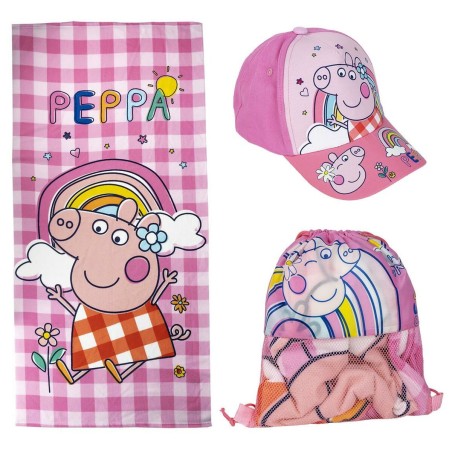 Ensemble d'été pour enfants Peppa Pig Rose 3 Pièces