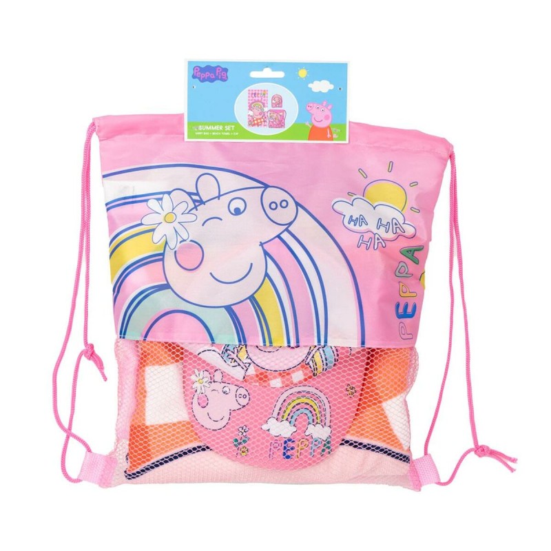 Ensemble d'été pour enfants Peppa Pig Rose 3 Pièces