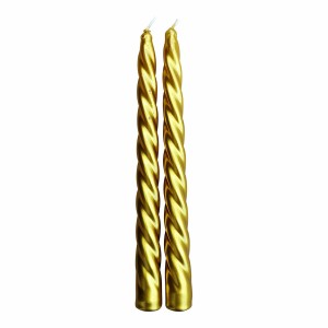 Kerzen Magic Lights Deko Gold Ø 2 x 24 cm