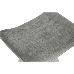 Repose-pied Home ESPRIT Gris Polyester Bois MDF Moderne 52 x 40 x 48,5 cm