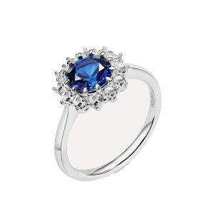 Damenring Stroili 1694864 Silberfarben Blau 24