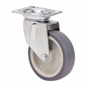 Rueda Ruedas Alex Grey Rubber Poliamix 60 Kg rotary