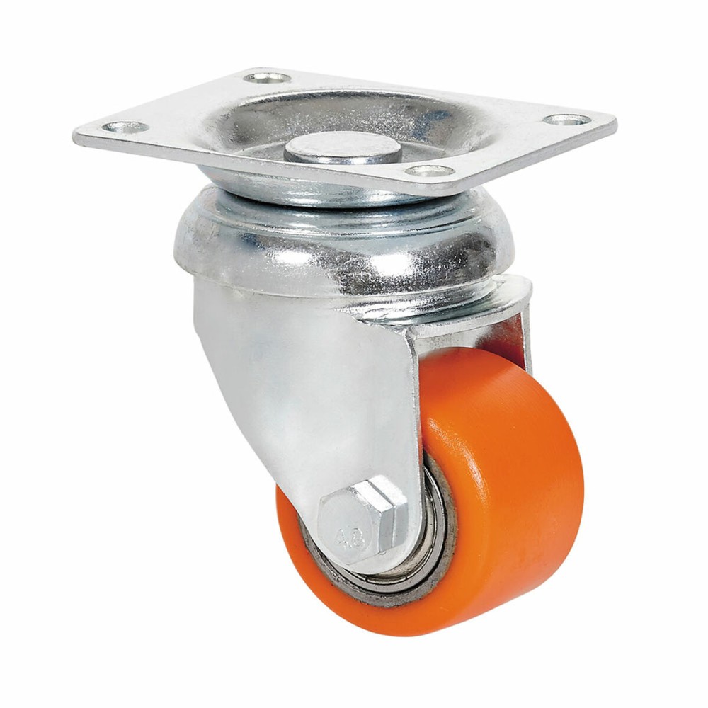 Rueda Ruedas Alex Orange Metal Ø 3,5 CM 100 kg rotary