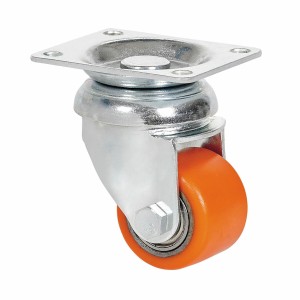 Rueda Ruedas Alex Orange Metal Ø 3,5 CM 100 kg rotary