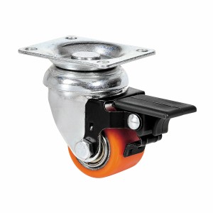 Rueda Ruedas Alex Orange Polyurethane Iron Ø 3,5 CM rotary
