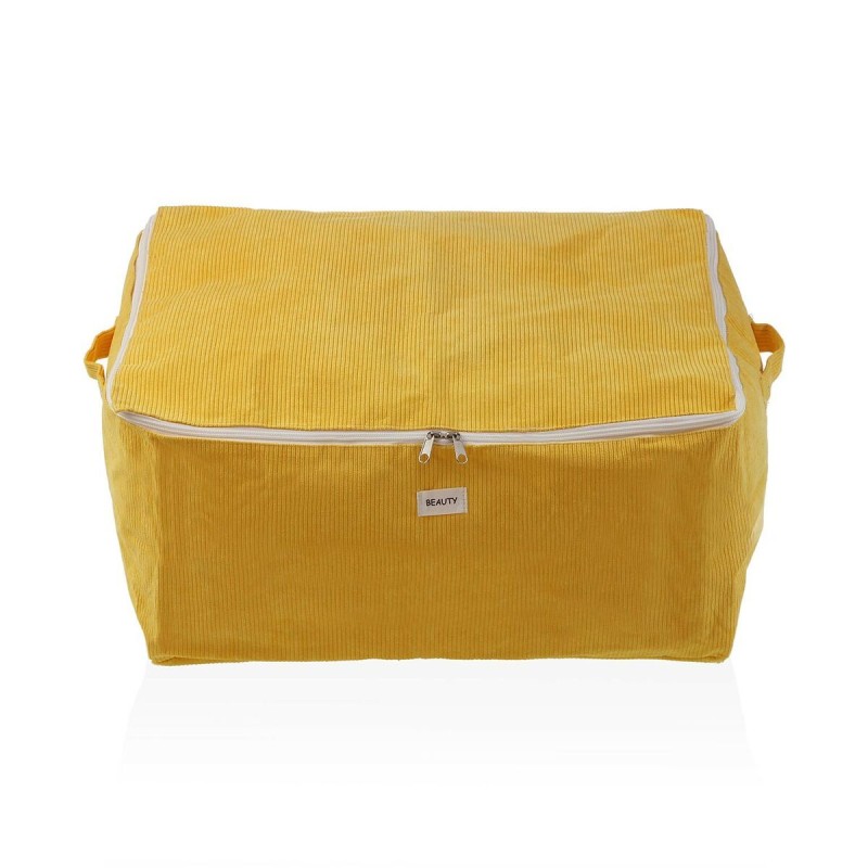 Boîte de rangement Versa Corduroy 40 x 25 x 50 cm Jaune