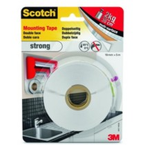Doppelseitiges Klebeband Scotch 19 mm x 5 m Weiß