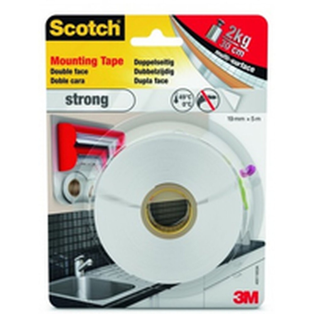 Double Sided Tape Scotch 19 mm x 5 m White