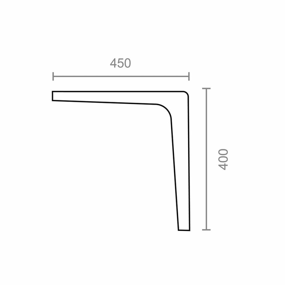 Equerre Micel plm01 Blanc 45 x 40 cm