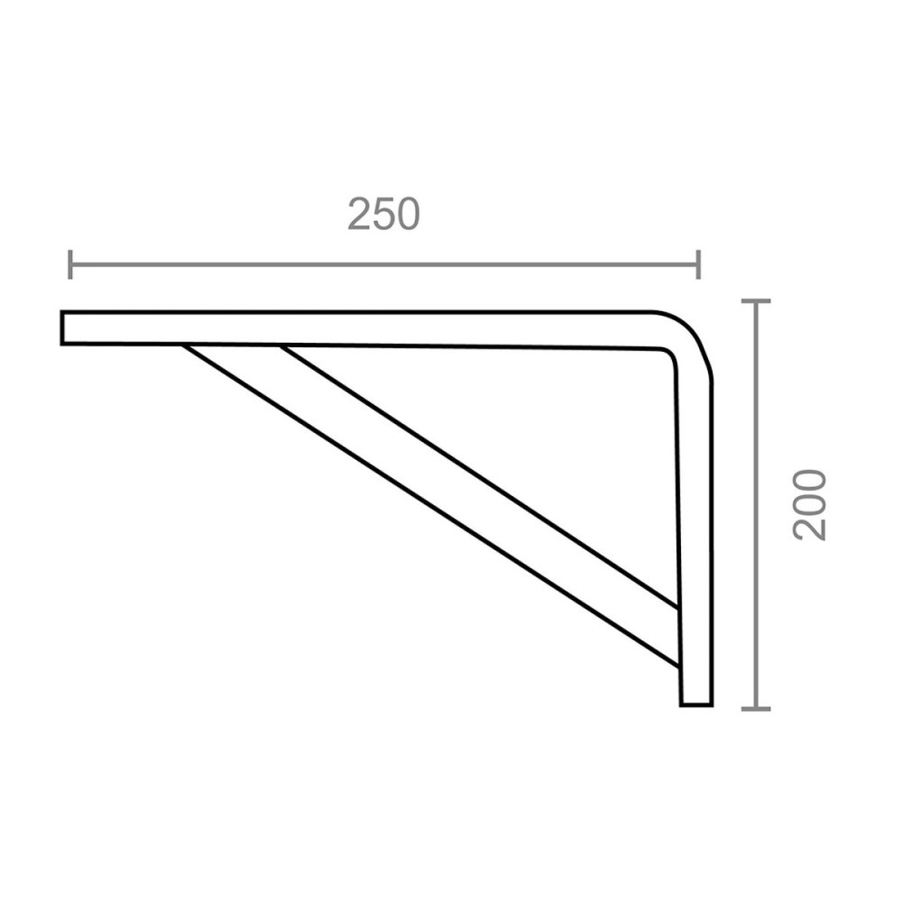 Equerre Micel plm04 Blanc 25 x 20 cm