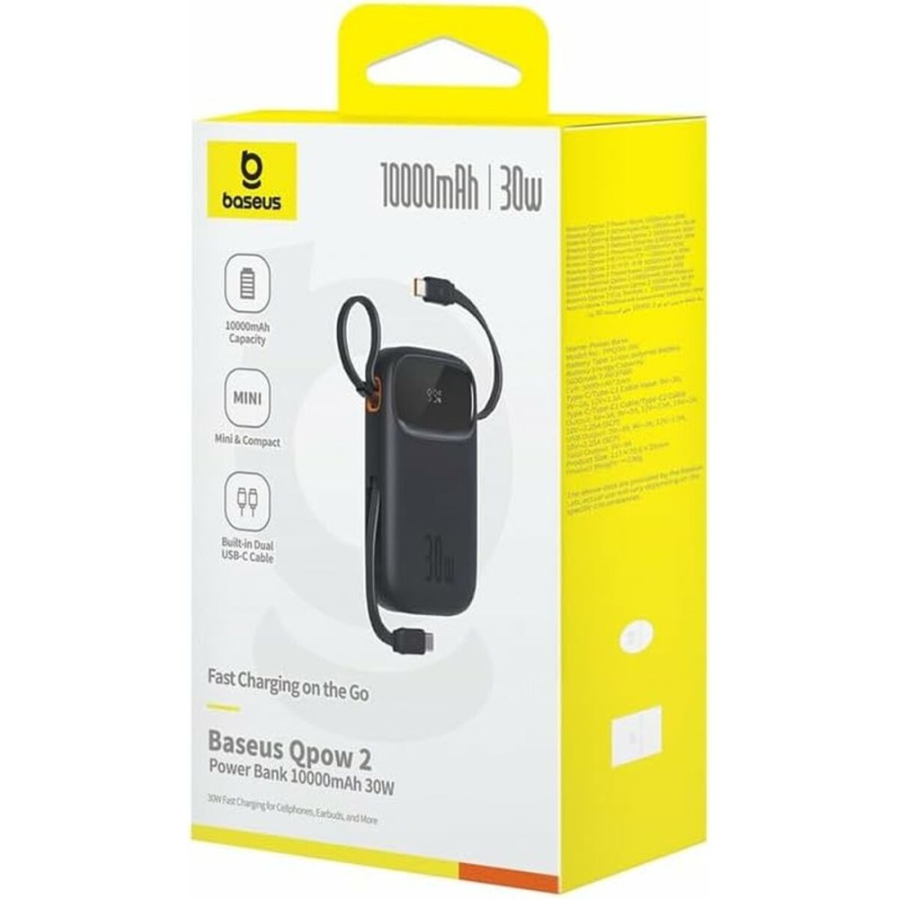 Powerbank Baseus P10055008113-00 Black 10000 mAh