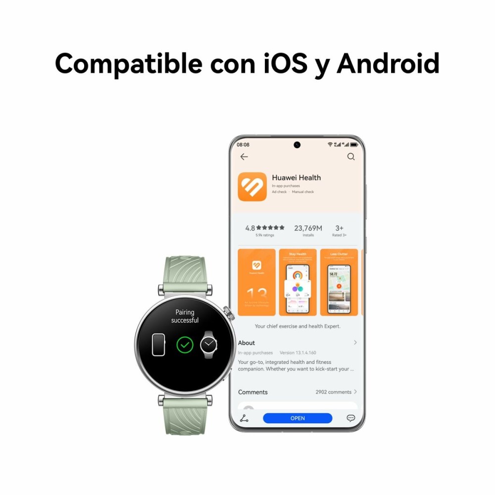 Montre intelligente Huawei 55020CES Vert 1,32"