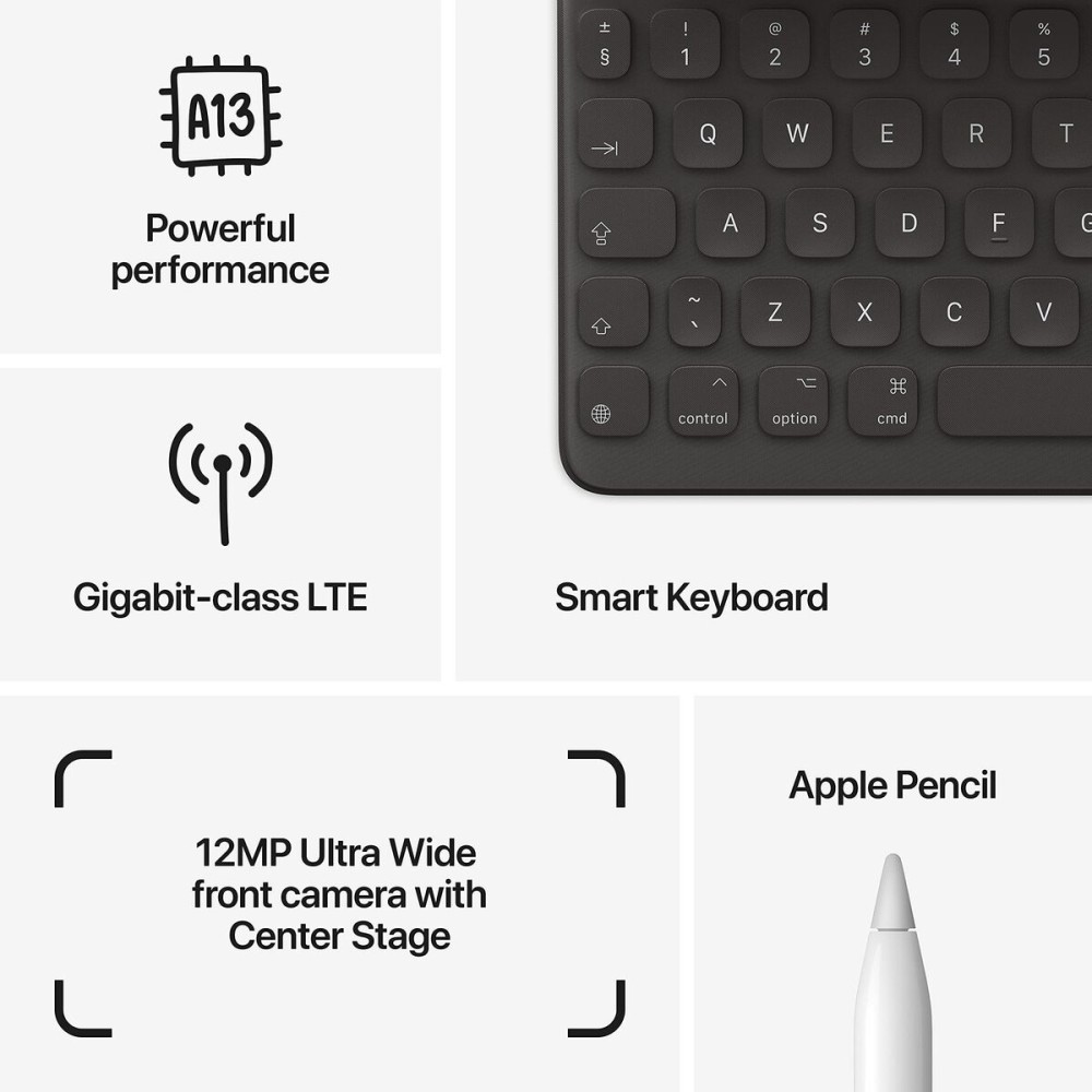 Tablet Apple MK4E3TY/A 10,2" Hexa Core 3 GB RAM 64 GB Grau
