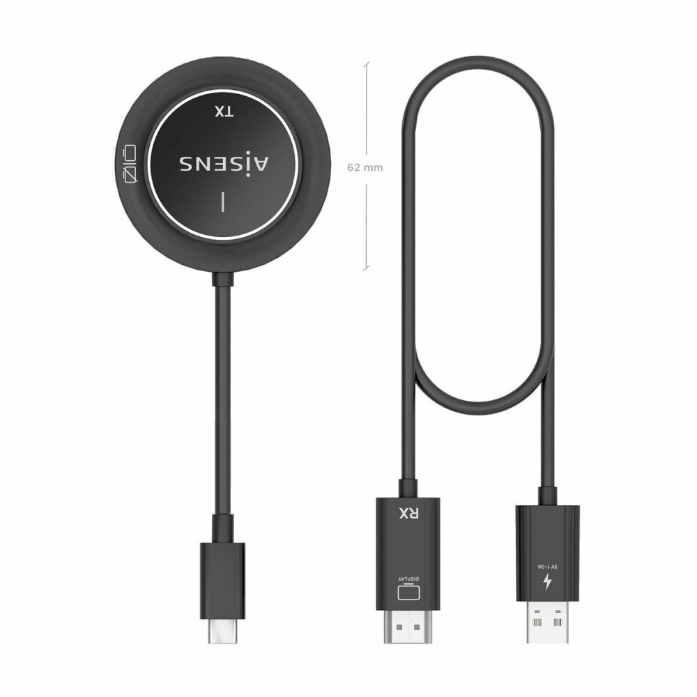 HDMI Cable Aisens ASWL-H2KC30M003-BK Black