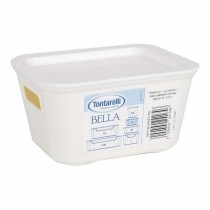 Storage Box with Lid Bella Anthracite 13,9 x 11,4 x 7,2 cm (12 Units)