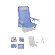 Beach Chair Blue Grey 25 cm