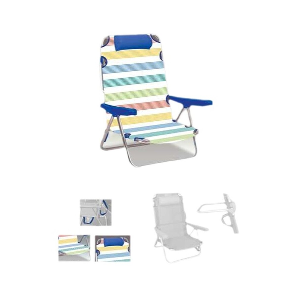 Beach Chair Yellow Blue Red Green Dark green 25 cm