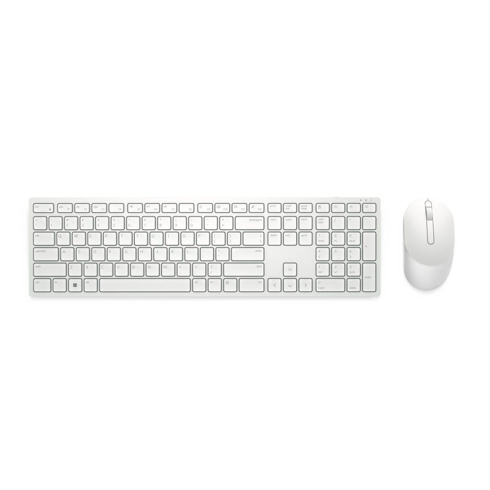 Tastatur Dell KM5221W-WH-SPN Weiß Schwarz Qwerty Spanisch