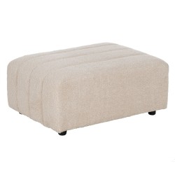 Pouf Beige Fer 60 x 86 x 37 cm