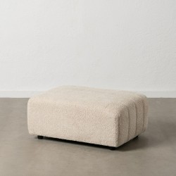 Pouf Beige Fer 60 x 86 x 37 cm