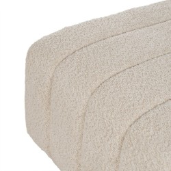 Pouf Beige Fer 60 x 86 x 37 cm