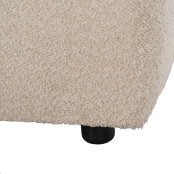 Pouf Beige Fer 60 x 86 x 37 cm