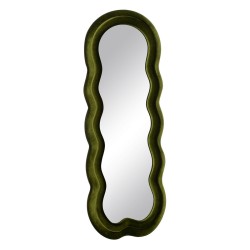 Wall mirror Green Franela Wood Crystal Vertical 60 x 4 x 160 cm