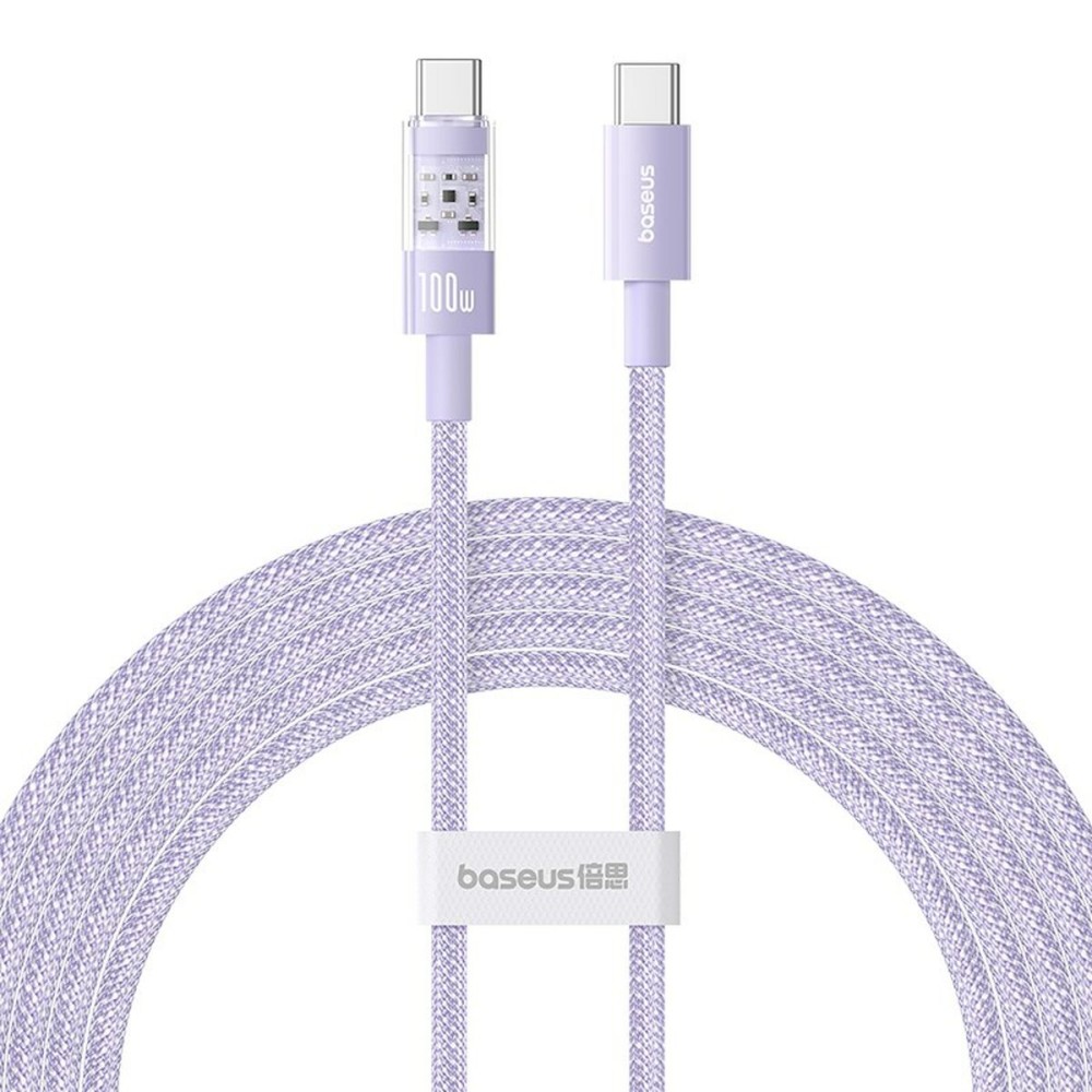 Câble USB-C vers USB-C Baseus P10373000511-01 Pourpre 2 m