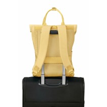 Casual Backpack American Tourister Urban Groove Pastels Roll Top Yellow 17 L Casual (1 Piece)