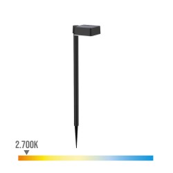 Solar-Gartenpfahl Philips Vynce 1,5 W 10,5 x 13,5 x 54 cm Schwarz Kunststoff karriert (2700 K) (Warmes Weiß) (1 Stück)