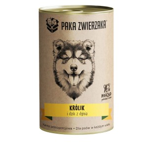 Nassfutter Paka Zwierzaka Rabbit and boar with pumpkin Wildschwein 400 g