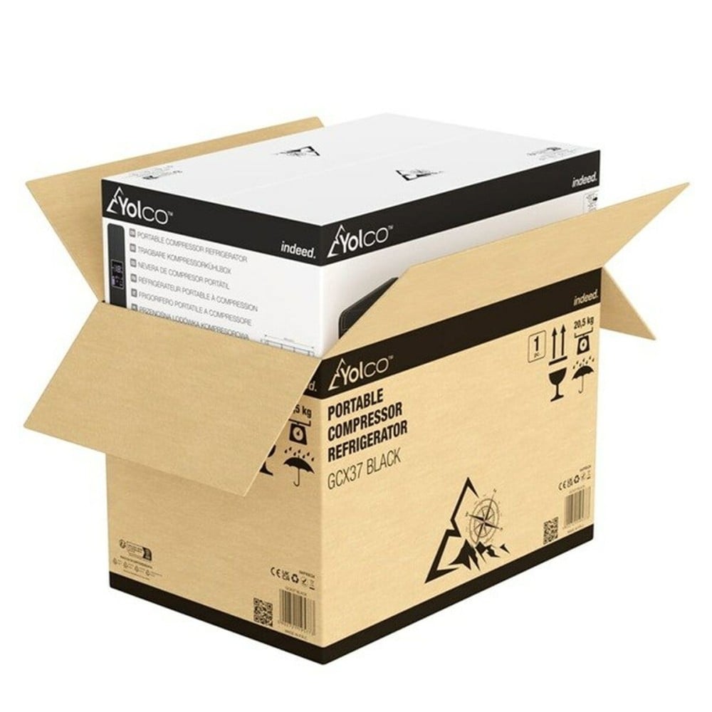 Mini-Kühlschrank Yolco GCX37 Schwarz 50 W 37 L