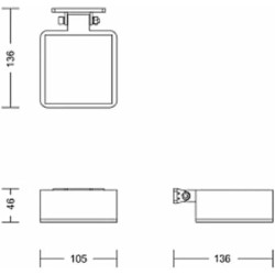 Applique Murale Philips 1,5 W 200 Lm Solaire Carré (2700 K)