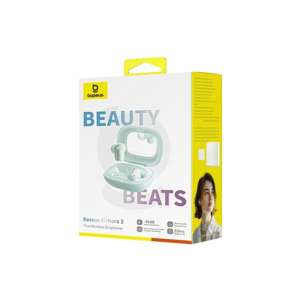 Wireless Earphones with Charging Case Baseus AirNora 3 Green