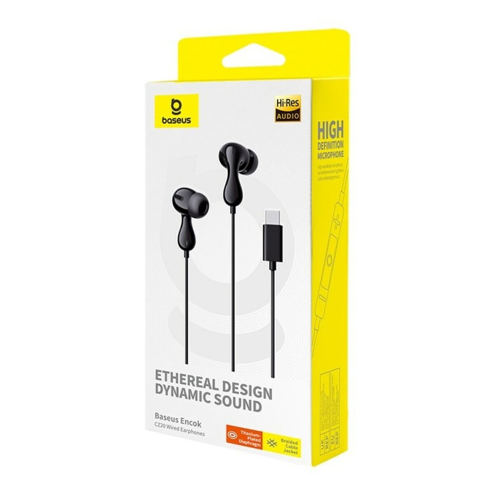 Casques avec Microphone Baseus Encok CZ20 Noir