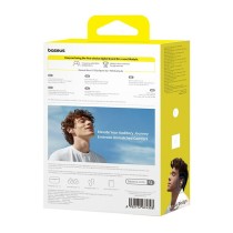 Kabellose Kopfhörer mit Ladebox Baseus Bass 15 Weiß