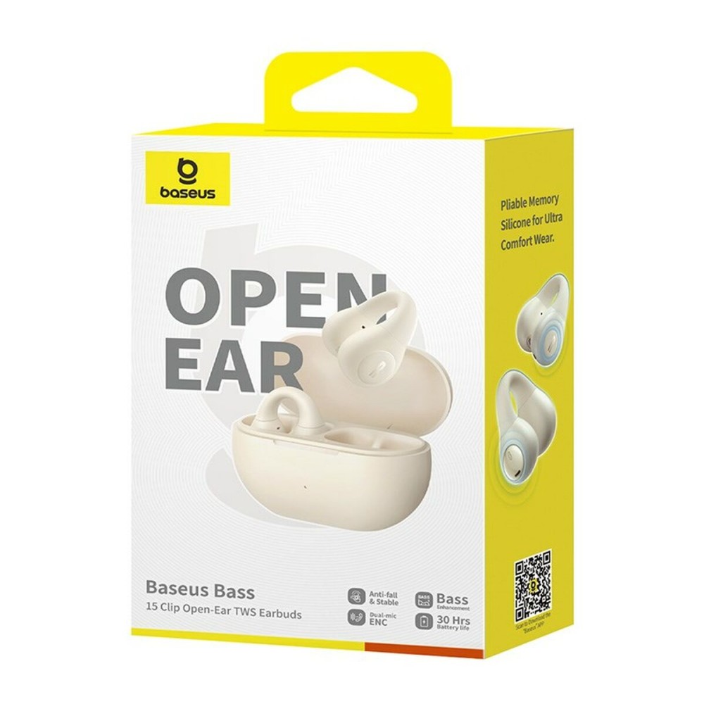 Écouteurs Sans Fil avec Étui de Charge Baseus Bass 15 Blanc