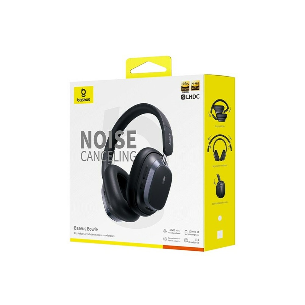 Bluetooth-Kopfbügelkopfhörer Baseus Bowie H1s Schwarz