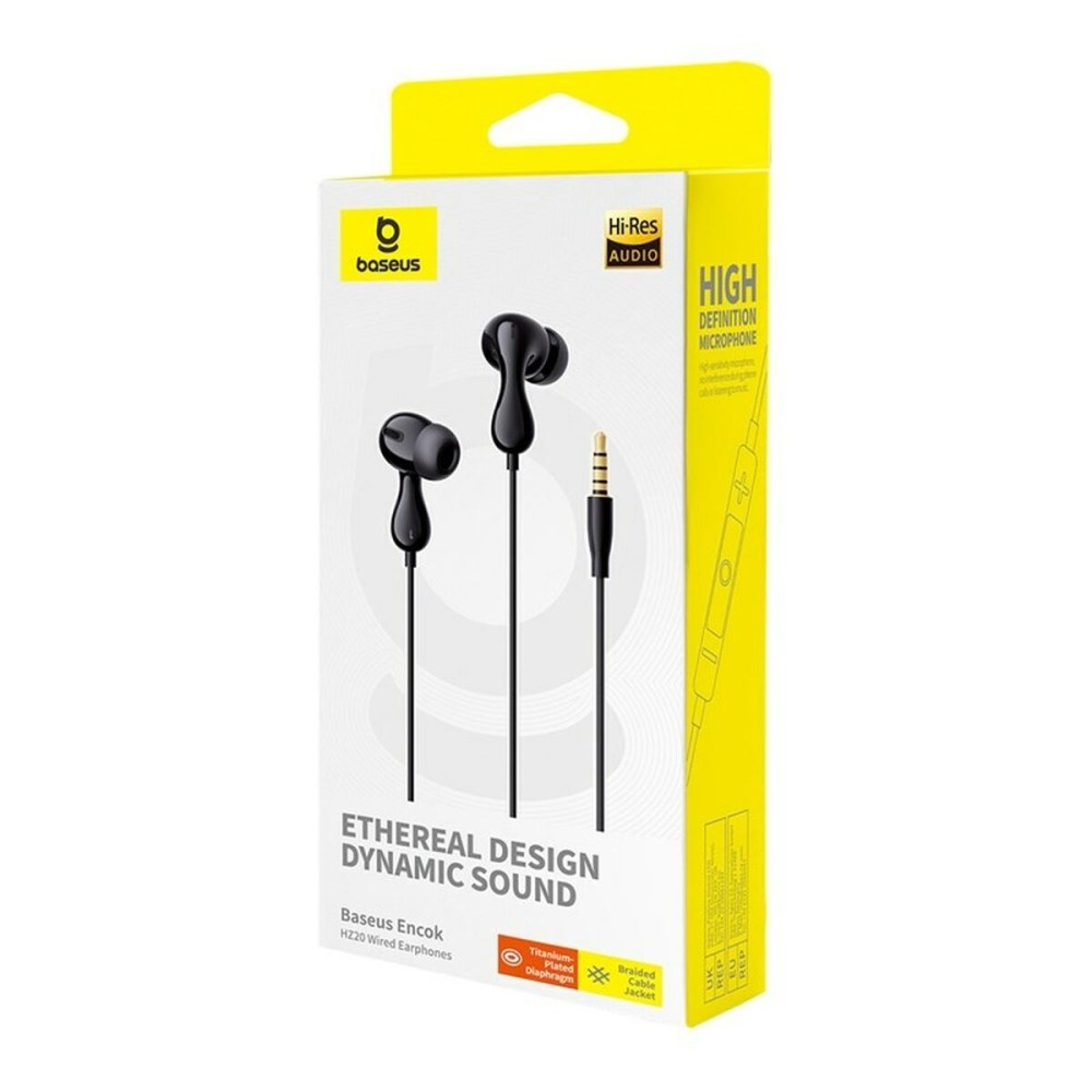 Casques avec Microphone Baseus Encok HZ20 Noir