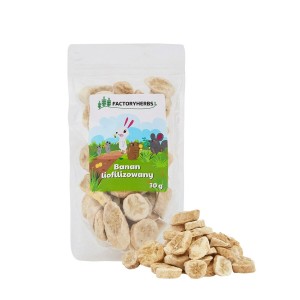 Kaninchenfutter Factoryherbs Freeze-dried banana Chinchilla Versuchsobjekt Hamster Ratte Mouse Nagetiere Vögel