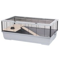 Cage INTER-ZOO Bernie Wood grey Wood Metal Plastic 100 x 39 x 54 cm