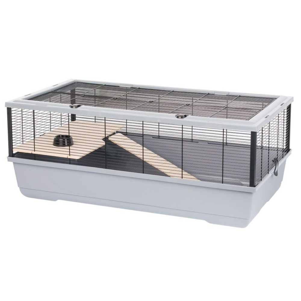 Käfig INTER-ZOO Bernie Wood grey Holz Metall Kunststoff 100 x 39 x 54 cm
