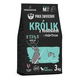 Futter Paka Zwierzaka Rabbit with salmon M Hase 3 Kg