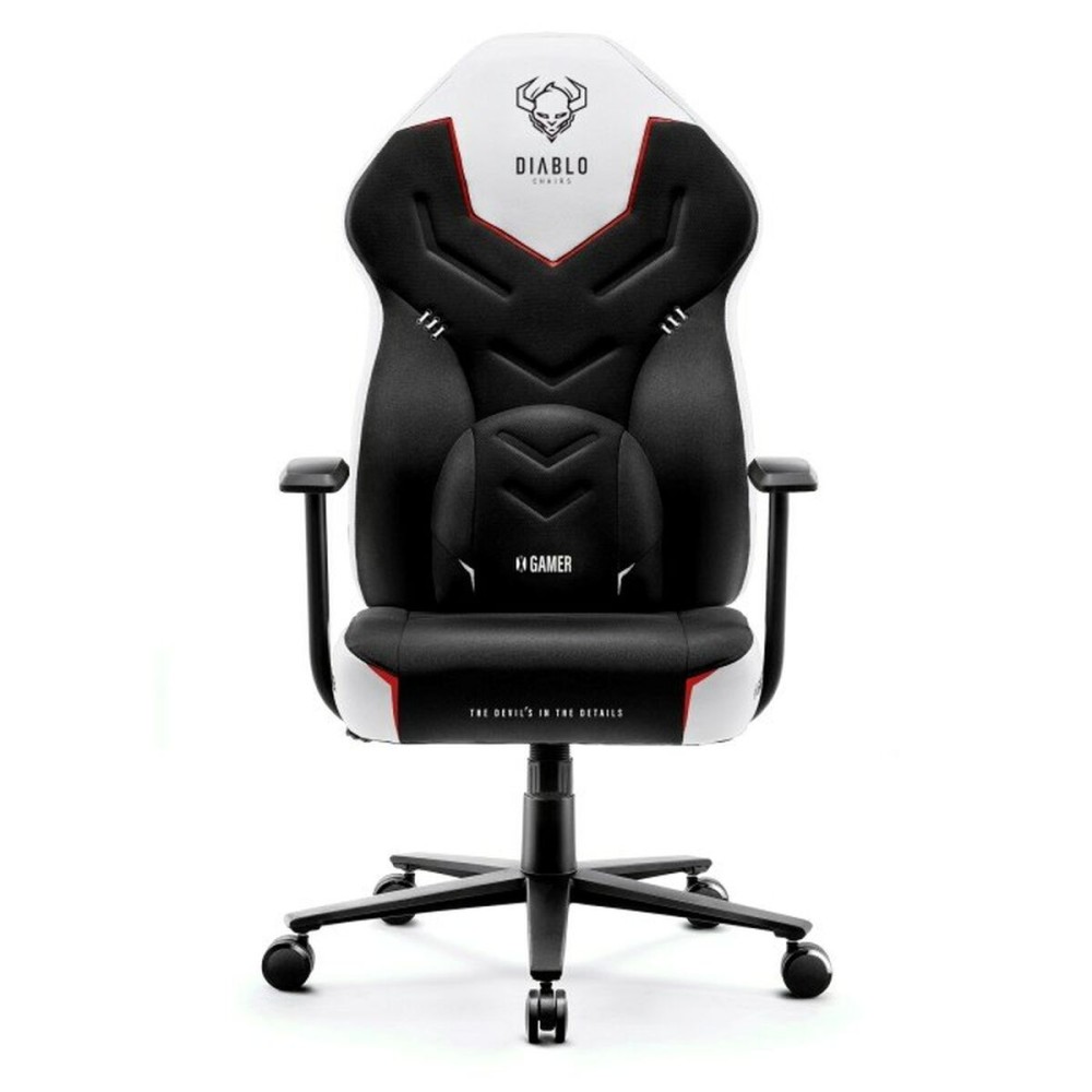 Chaise de jeu Diablo Chairs X-GAMER 2.0 Normal Blanc Noir